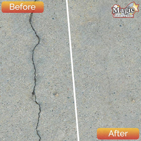 Tharos Magic Crack Filler sets to a durable gray seal protecting from water intrusion.