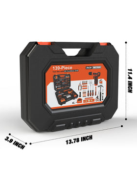 Thatool case open showing organized tool arrangement.