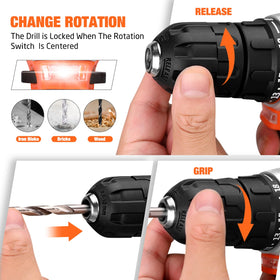 Thatool durable plastic case with secure latches protects tools during transport.