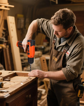 Thatool handyman kit on a workbench supports quick DIY tasks.