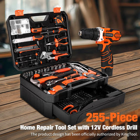 Thatool organized 255-piece kit keeps components tidy for quick project starts.