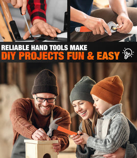 Thatool soft-grip handles improve comfort during use.