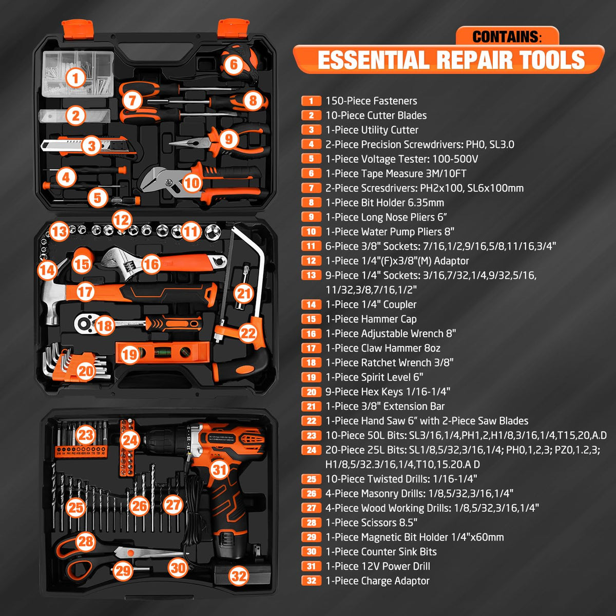 Thatool toolbox storage case shows its removable drawer for organized, on-the-go tool access.