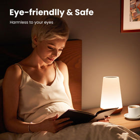 THAUSDAS Night Light placed on a bedside table for night use