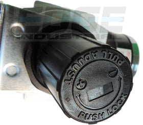 THB diaphragm and spring mechanism close-up highlighting adjustable pressure range.