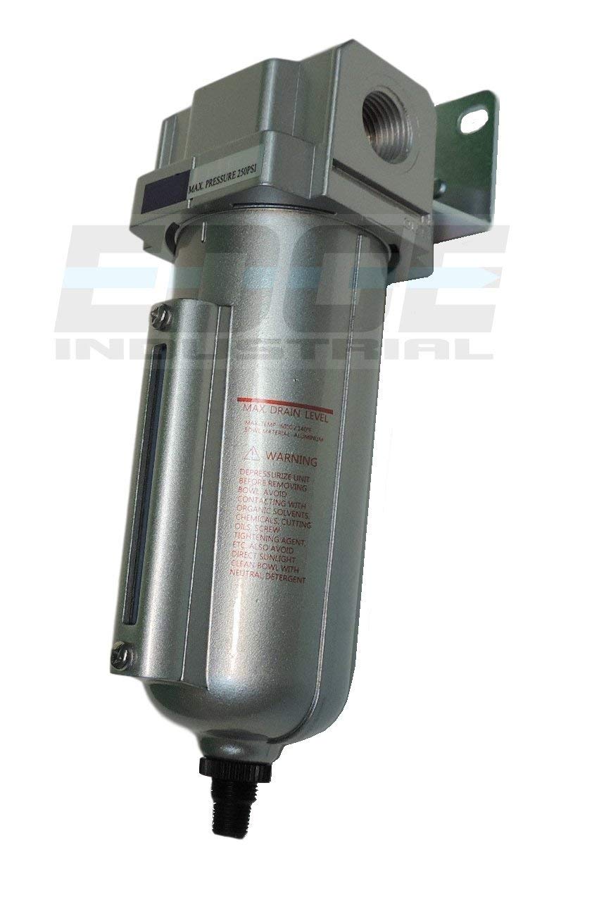 THB heavy-duty filter separator with auto-drain maintains clean air by removing moisture.