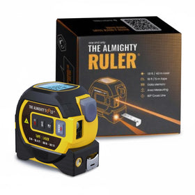The Almighty Ruler laser tape measure compact design for quick on-site distances
