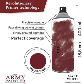 Primer can label shows consistent color matching with The Army Painter paints.