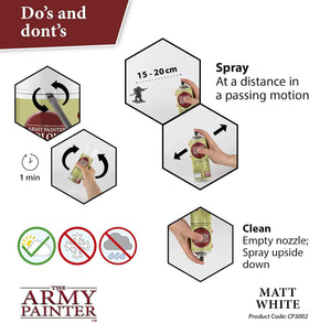 The Army Painter primed figures evenly with a matte finish ready for detailing.