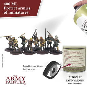 Dried satin coat on a miniature demonstrates durable protection after spraying.
