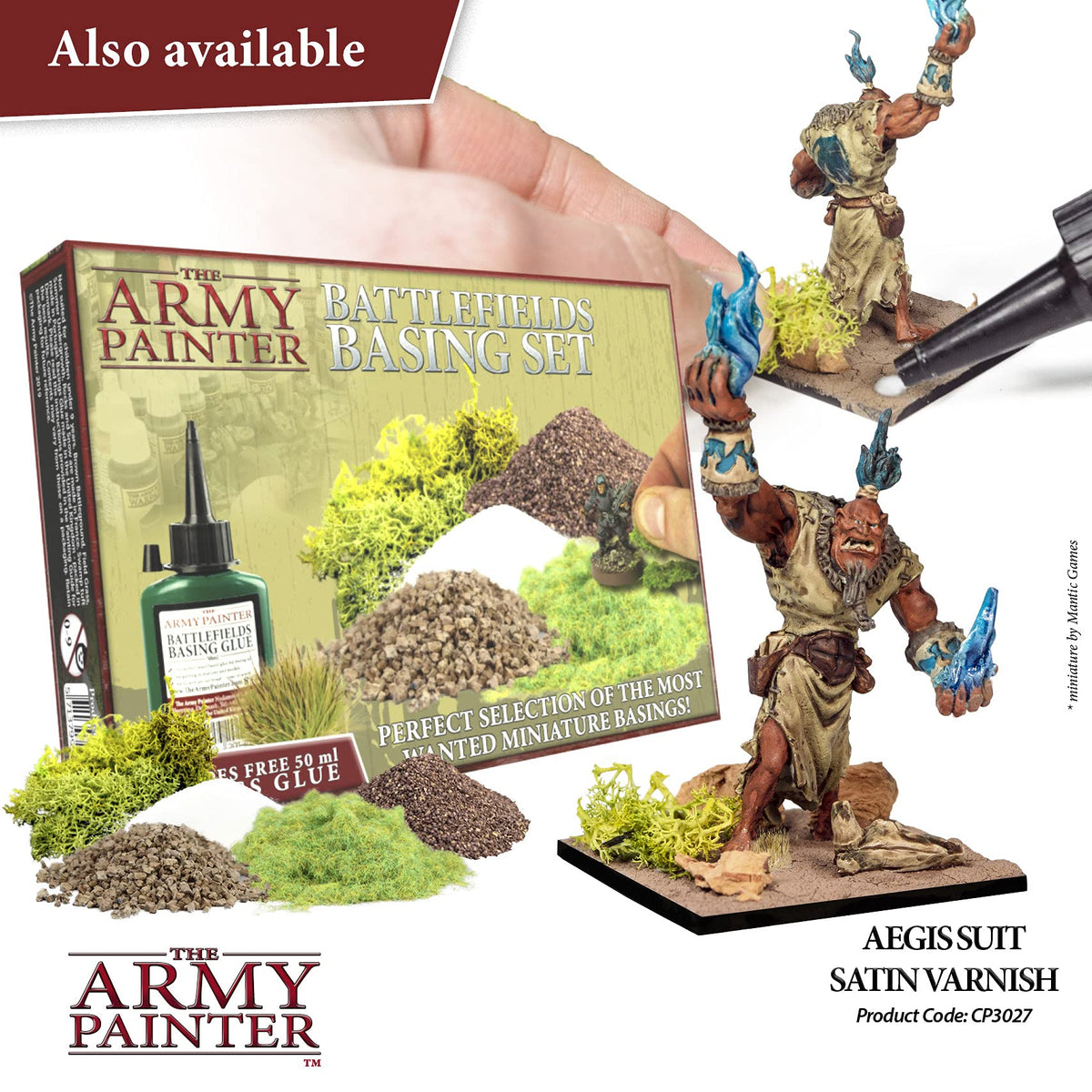 Detailed miniature ready for table display after satin varnish application.