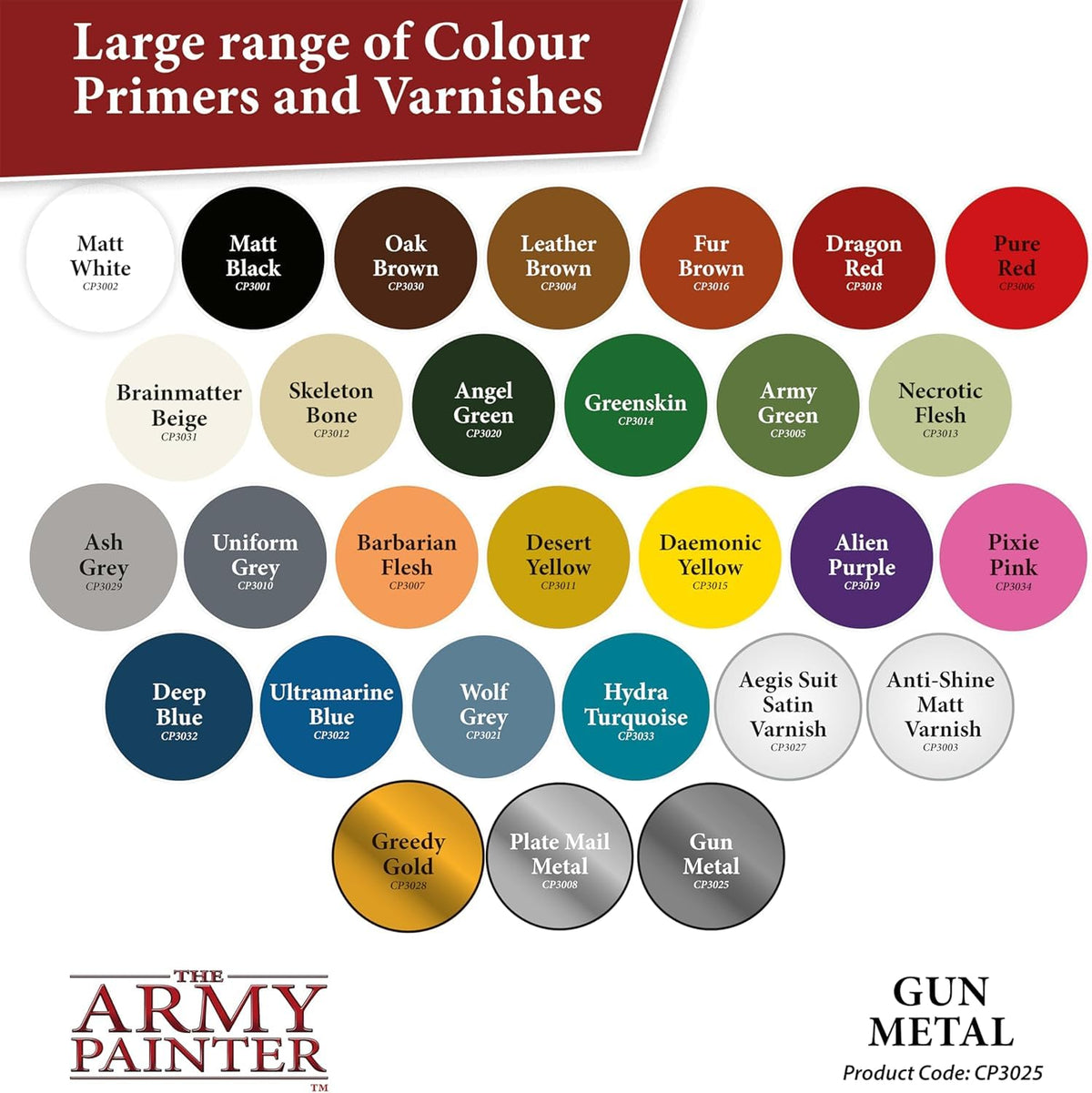 The Army Painter primer helps tabletop hobbyists speed up gaming-ready miniatures.