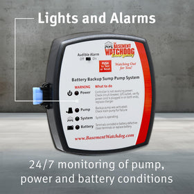 The Basement Watchdog automatic charger maintains battery readiness