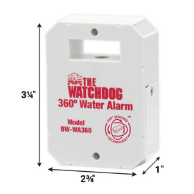 The Basement Watchdog BW-WA360 360° sensing technology detects moisture on all sides.