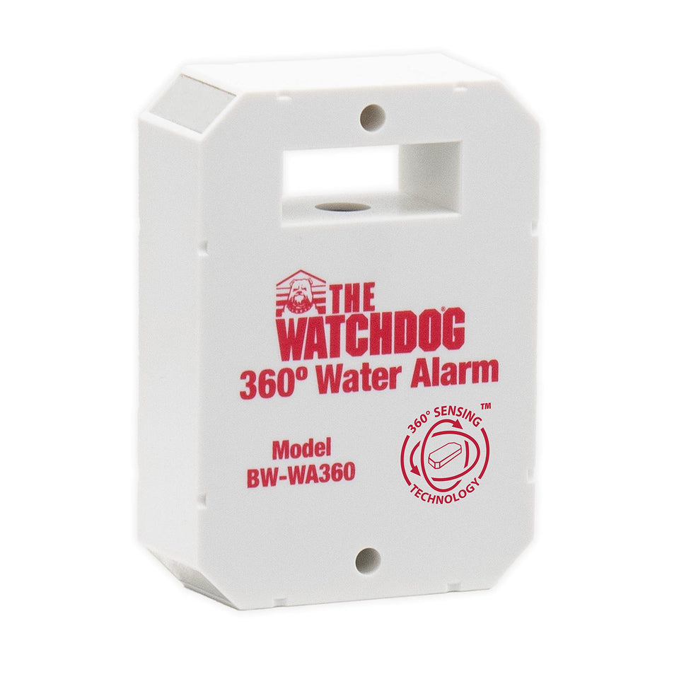 The Basement Watchdog BW-WA360 front view shows a compact leak detector ready for any room.