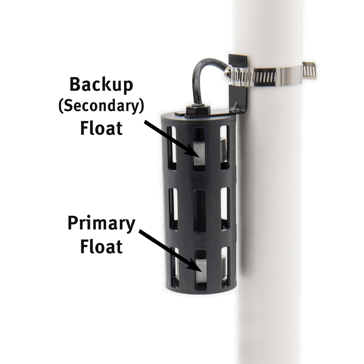 The BWC1 vented curved bottom minimizes debris under the float.