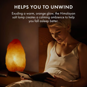 The Body Source warm orange glow creates a soothing atmosphere at night.