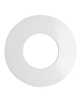 The Can Converter ceiling medallion flat round hides gaps for a clean ceiling finish.