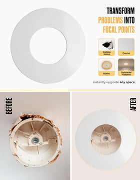 The Can Converter fits 5-inch and 6-inch recessed cans for versatile upgrades.