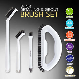 The Crown Choice detail brush cleans baseboards with precision