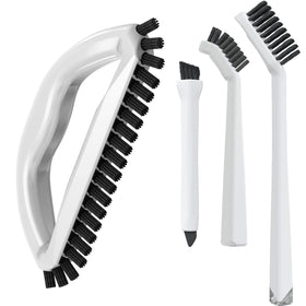 The Crown Choice grout brush set 4pc in action scrubbing stubborn grout