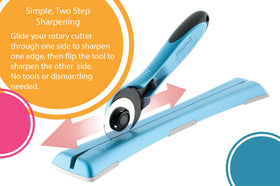 Non-slip base keeps the sharpener steady during sharpening sessions.