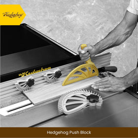 The Hedgehog push block demonstrates three-dimensional control for accurate cuts.