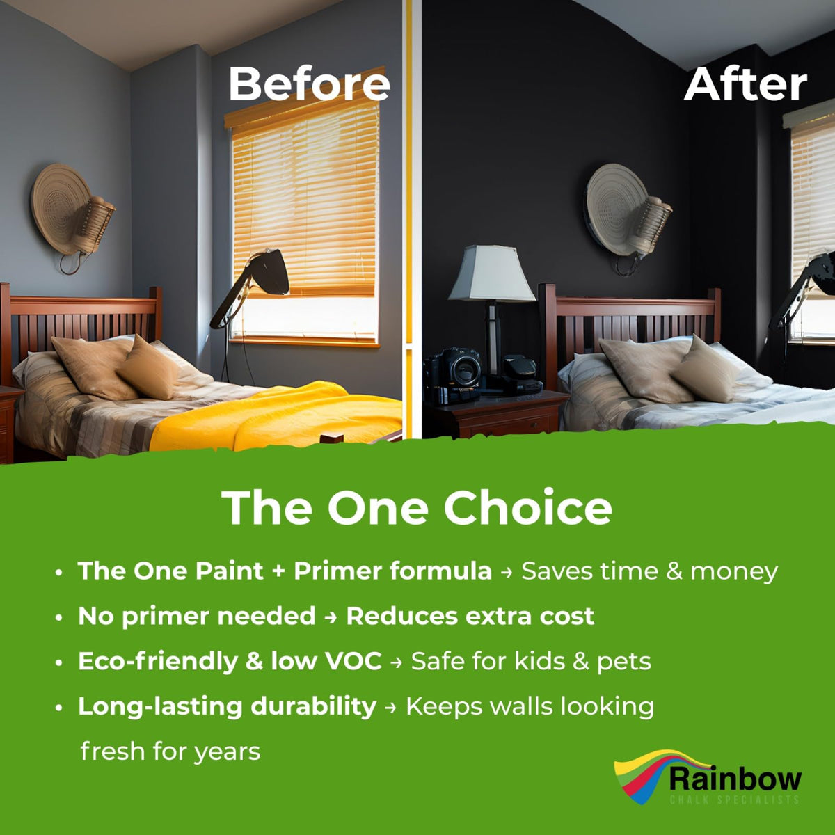 THE ONE on a metal door showcasing a high-gloss, protective layer.