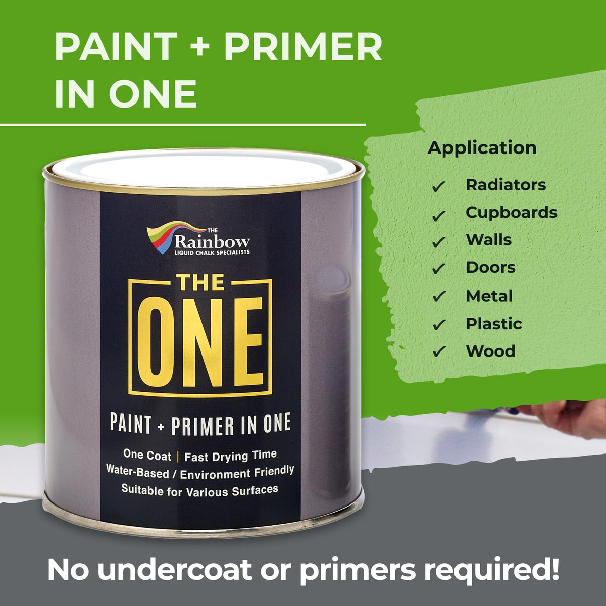 The One swatch displays rich color and one-coat potential for fast decorating.