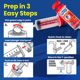 Compact design fits easily in tool kits and paint cans.