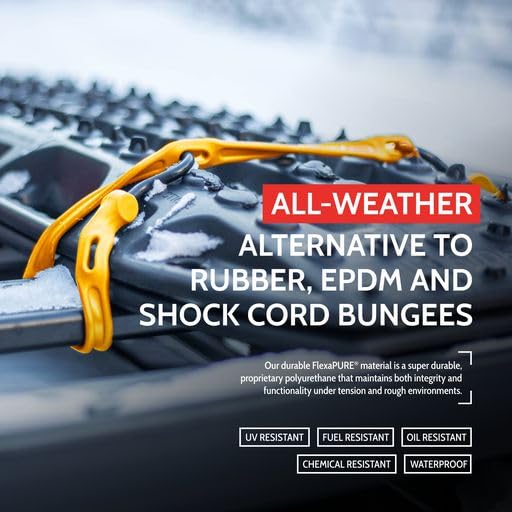 The Perfect Bungee 36-inch Adjust-A-Strap non-scratch nylon hooks securing gear