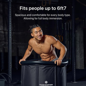 The Pod Company Standard ice bath tub cover lid protects the tub during storage and transport.