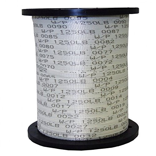 The Ribbon Factory pull tape 1250lb half-inch on a sturdy reel for cable routing.