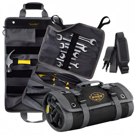 The Ryker Bag tool roll in use provides organized portable storage for electricians and DIY pros.
