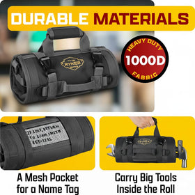 The Ryker Bag heavy-duty canvas delivers rugged durability for tough conditions.