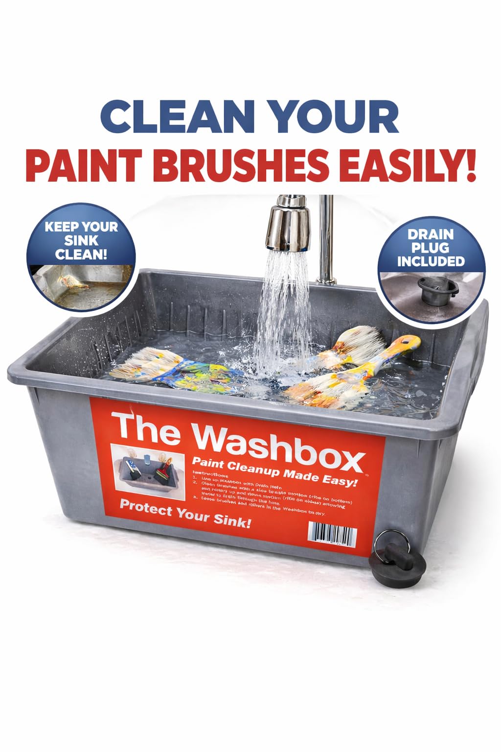 The Washbox easy paint cleanup demonstrates how the setup reduces effort.