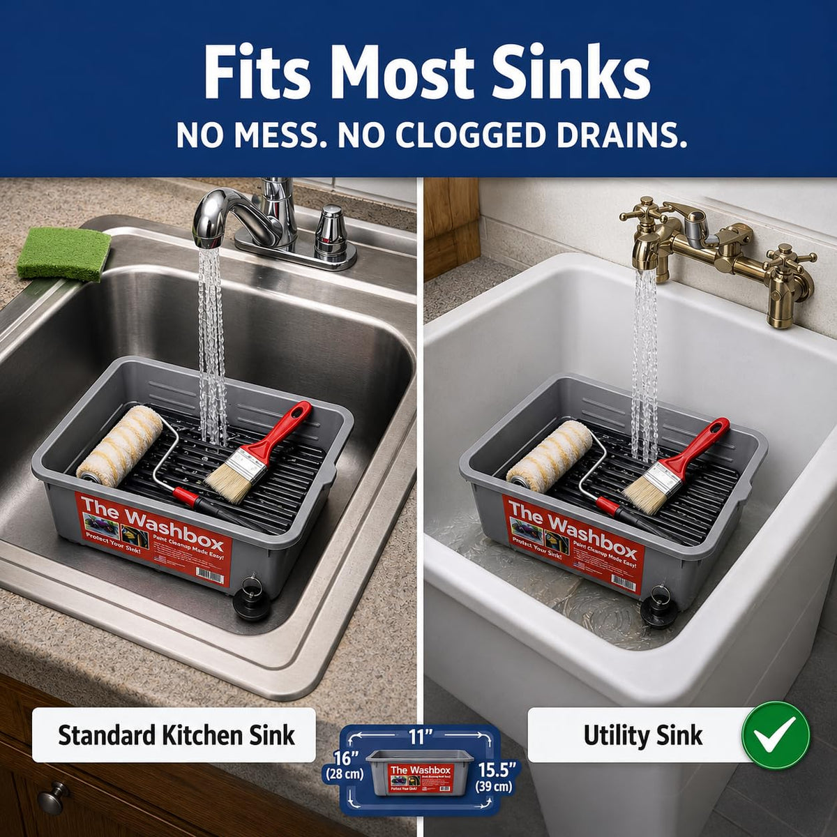 The Washbox made in USA offers sturdy construction for home projects.