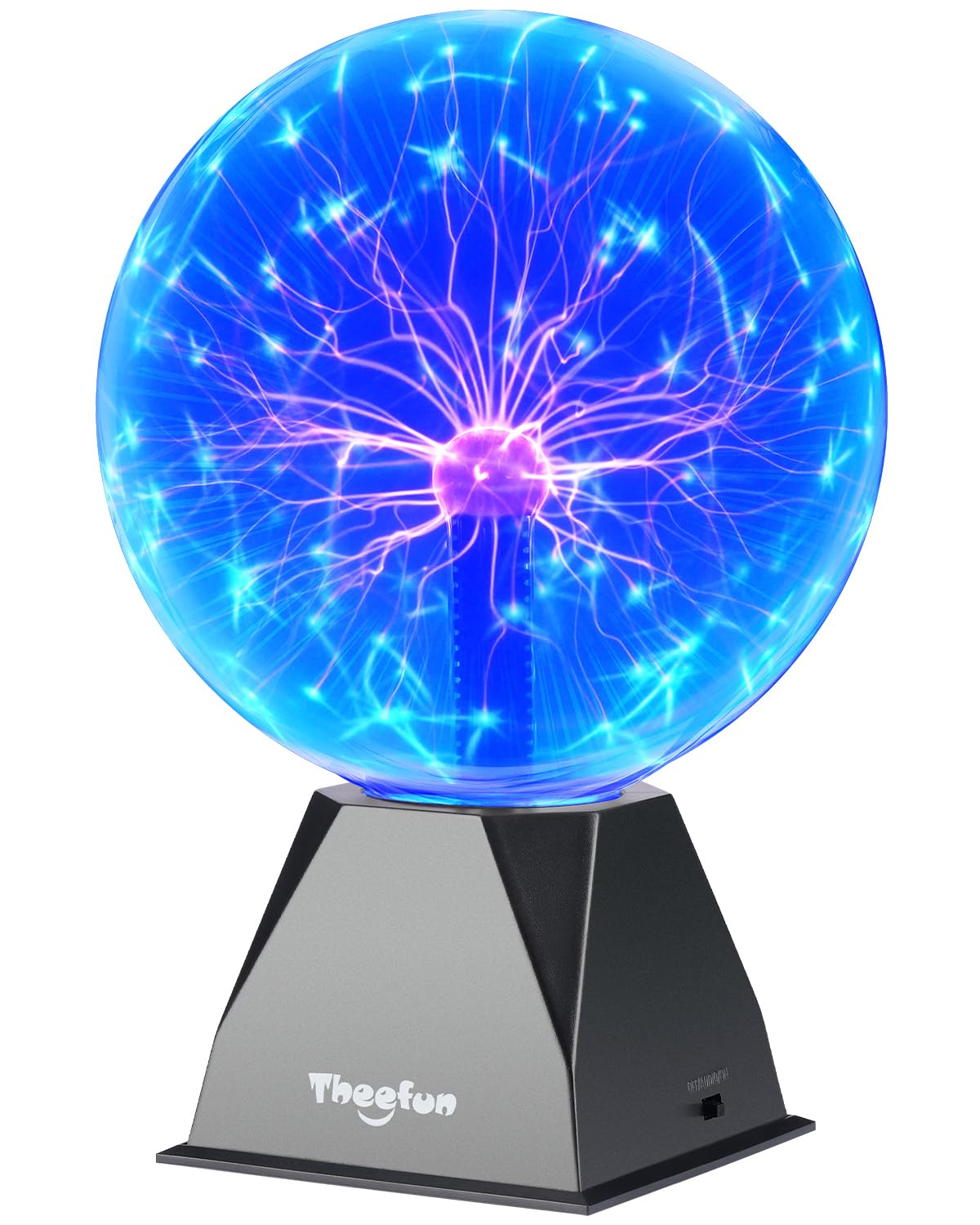Theefun blue plasma ball 8inch globe glows to create immersive science-inspired decor