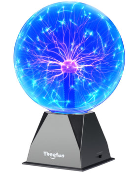Theefun blue plasma ball 8inch globe glows to create immersive science-inspired decor