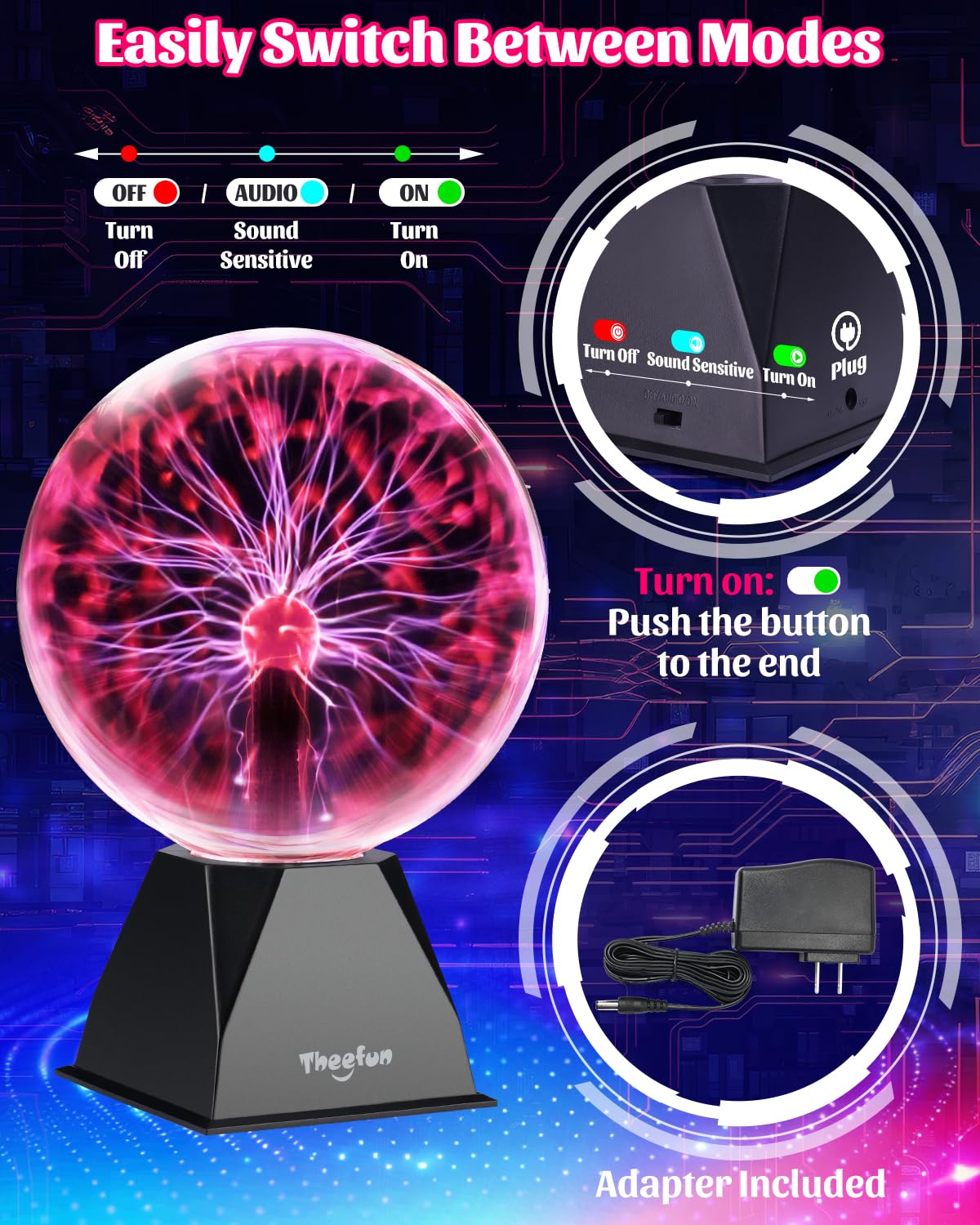 Theefun plasma ball makes a unique gift for science lovers and party-goers.