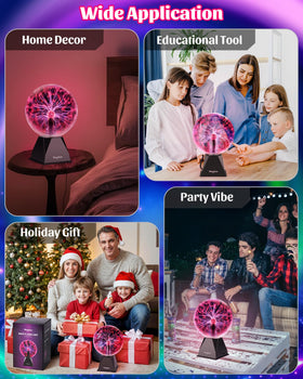 Theefun plasma ball safe-use reminder ensures a worry-free glow for extended enjoyment.