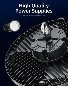 THELUX 200W UFO High Bay Light includes plug-and-play setup and warranty