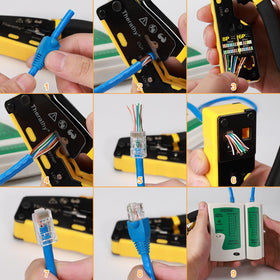 Therathy on-tool wiring guide reduces wiring errors during terminations