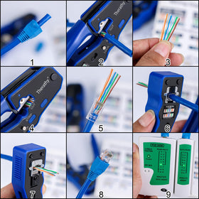 Therathy RJ45 compact tool with easy-to-hold handle for one-handed use