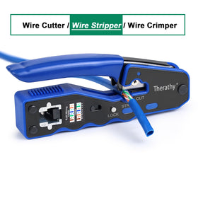 Therathy RJ45 crimp tool features durable steel construction for long life