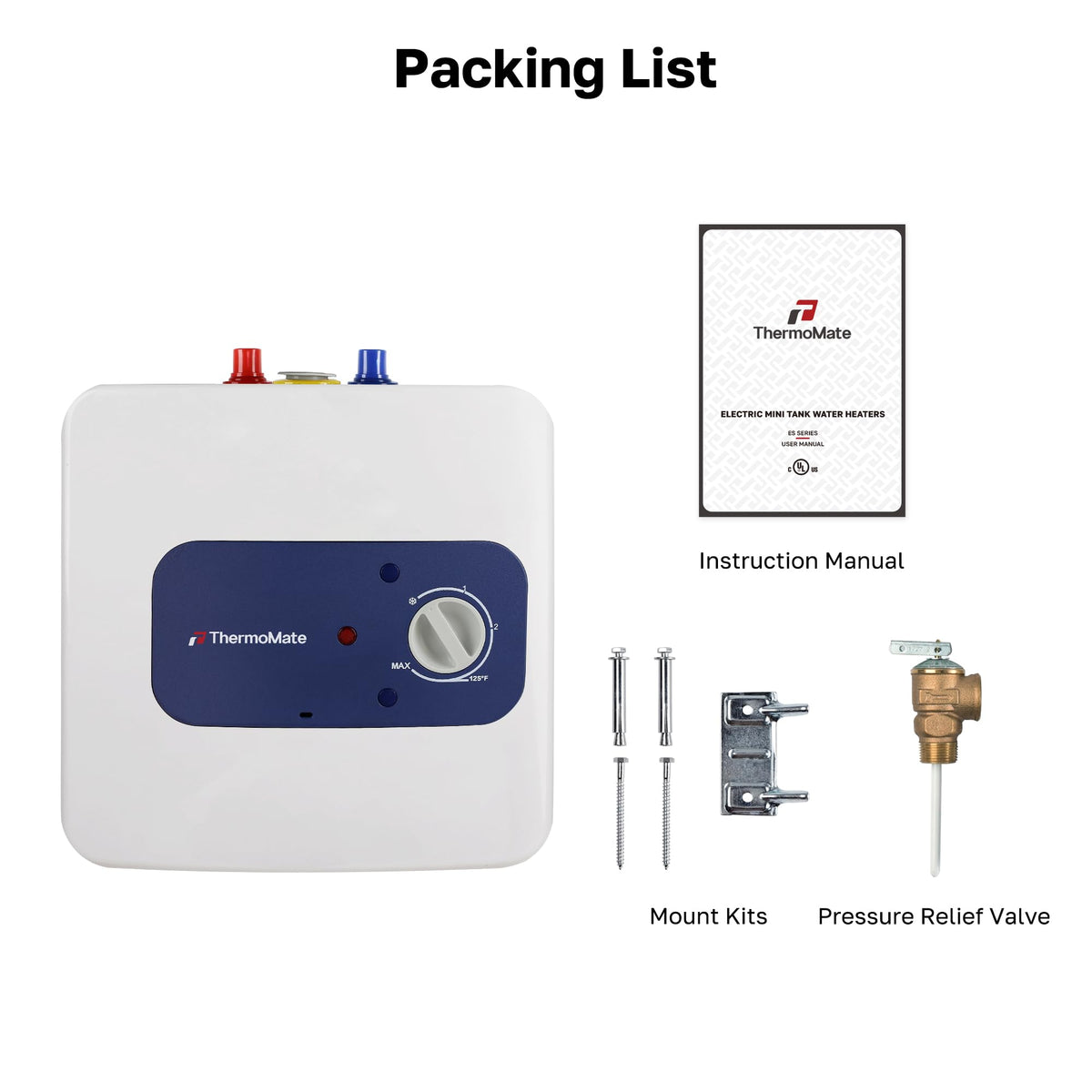 ThermoMate ES250 plug-in 120V design enables quick DIY setup.