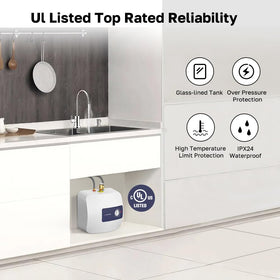 ThermoMate Mini Tank wall-or-floor-mount offers flexible installation options.