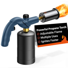 ThermoMaven powerful propane torch with angled nozzle for precise searing.