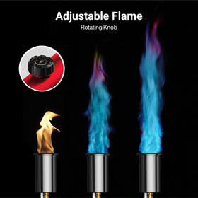 ThermoMaven torch quickly ignites charcoal for faster outdoor cooking.
