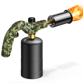 ThermoMaven propane torch with angled nozzle for precise caramelizing and browning